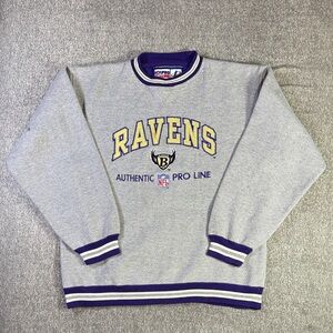 Vintage 90s Baltimore Ravens NFL Pro Line Men’s L Crewneck Sweatshirt Boxy